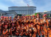 Giat upacara bendera koti MPC PEMUDA PANCASILA kota semarang.di balaikota memperingati hari kesaktian pancasila