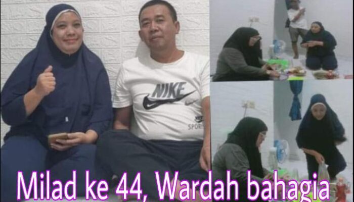 Bunda “WARDAH” Tampak Bahagia Milad ke 44 tahun, Anniversary bersama Suami