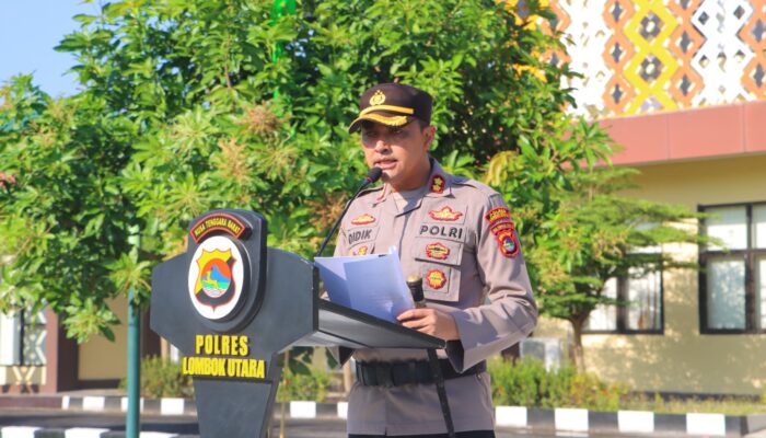 Kapolres Lombok Utara Pimpin Apel Ops Gatari Praja 2024