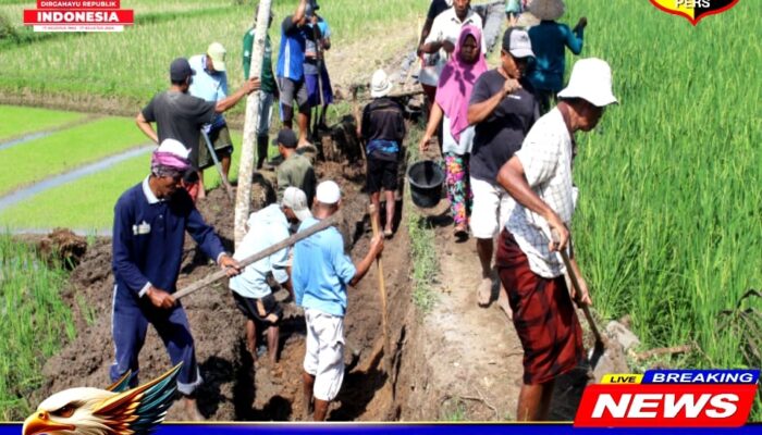 Dandim 1615/Lotim Apresiasi Semangat Gotong – Royong Warga Desa Loyok.