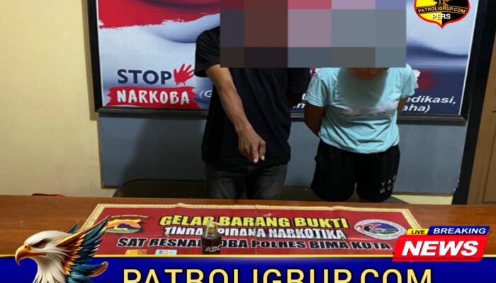 Tim Opsnal Polsek Rasbar Polres Bima Kota Gulung Dua Pengedar Sabu dan Sita Dua Bundel Narkoba