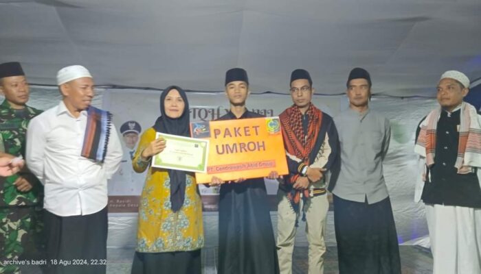 Kupon Umroh Gratis Dari PT. Cendrawasih Abid Group Buat Pemenang Lomba MTQH Desa Paok Lombok