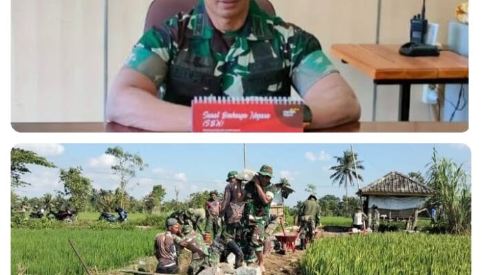 Dandim 1615/Lotim : TNI dan Masyarakat Bersatu Mensukseskan Program TMMD Ke-121 Kodim 1615/Lotim.