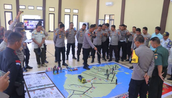 Polres Lombok Utara Gelar Latpraops Dirangkaikan Dengan TFG Jelang Operasi Mantap Praja 2024