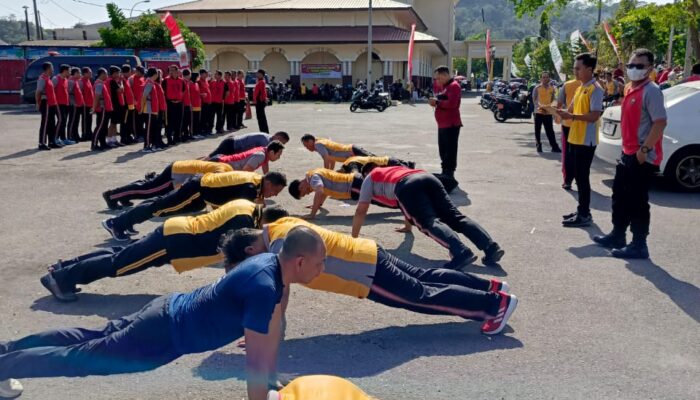 Pantau kondisi fisik, 923 Personel Polres Semarang ikuti TKJ.