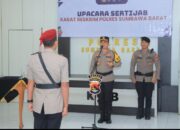 Kapolres Sumbawa Barat Pimpin Serah Terima Jabatan Kasat Reskrim