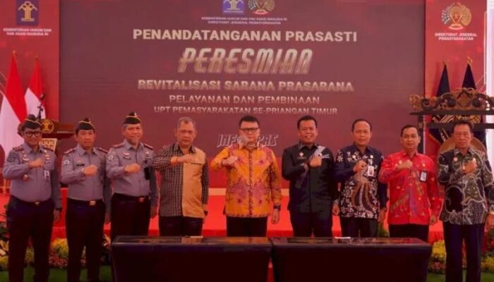 Tingkatkan Pelayanan Warga Binaan, Kemenkumham Revitalisasi UPT Pemasyarakatan se-Priangan Timur