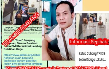 (Parhan)Ketua LPK Candra Geram Dengan Narasi Pemberitaan pada link www.adbmi.org ,Itu Hoax/Tidak Benar