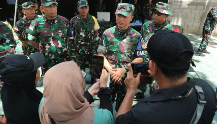 Pangdam XIII/Mdk Meninjau Latihan Lapangan “Perisai Bumi-24” Operasi Tanggap Darurat Bencana Alam Korem 132/Tdl