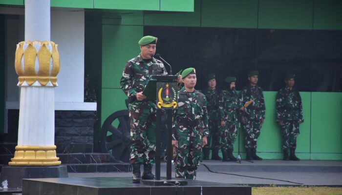 Korem 132/Tdl Gelar Upacara Bendera Mingguan,Tumbuhkan Jiwa Patriotisme dan Kedisiplinan Prajurit