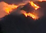 Telah Terjadi Kebakaran Di Lereng Gunung Agung, Tim Gabungan Tetap Standby Monitor, titik api tidak ada lagi.