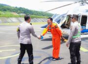 Kapolres Banggai Jemput Jenazah Benny Laos di Bandara Luwuk