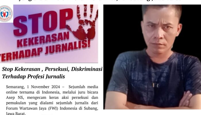 Gabungan Media Online dan Cetak Ternama Kecam Keras Persekusi Terhadap Jurnalis FWJI di Subang