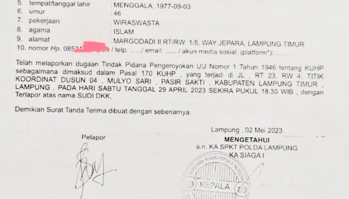 Laporan Di Polda Lampung Tak Kunjung Ada Kejelasan Hukum, PPWI Akan Unjuk Rasa di Istana Negara