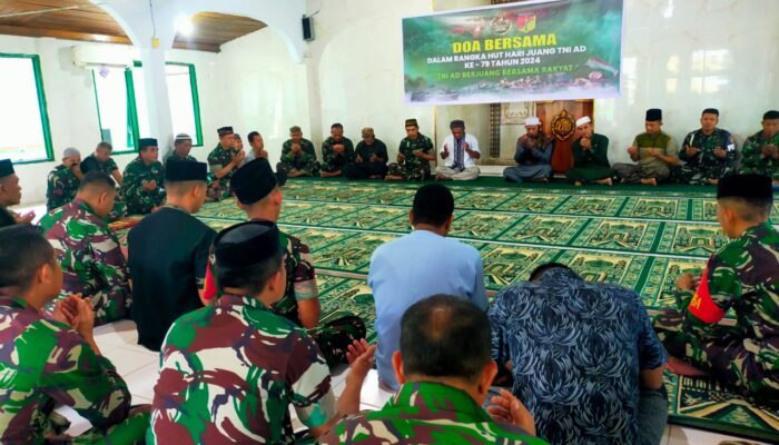 Menyambut Hari Juang TNI AD, Kodim 1308/Luwuk Banggai Menggelar Doa Bersama