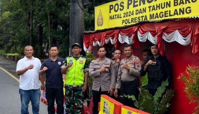 Pastikan Pengamanan Nataru, Kapolresta Magelang Cek Sejumlah Pospam