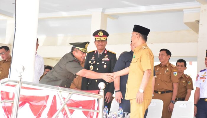 Kasrem 132/Tdl Hadiri Upacara Peringatan HUT Bela Negara ke-76 Tingkat Provinsi Sulawesi Tengah