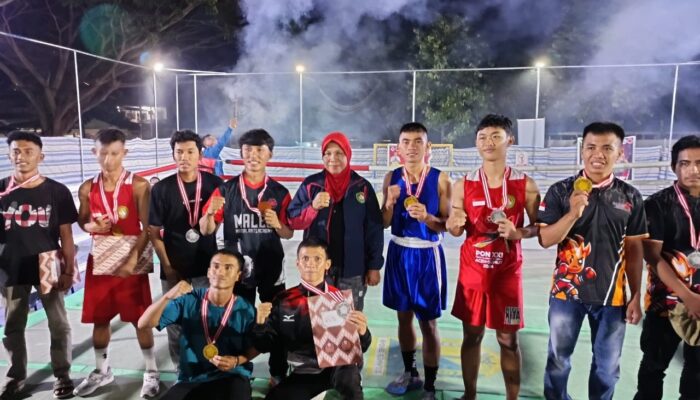 Prajurit Petarung Korem 132/Tdl Pratu Alfred Raih Juara Turnamen Tinju Amatir Donggala Boxing Cup I