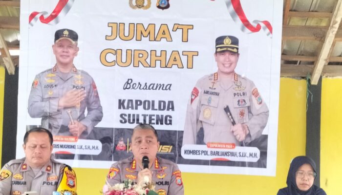 Jum’at Curhat Bersama Kapolda Sulteng Di Kelurahan Layana Indah Berjalan Baik