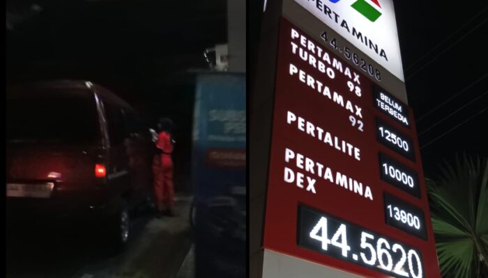 Diduga Tempat Sarang Mafia BBM Bersubsidi Jenis Pertalite Di SPBU 44.562.08