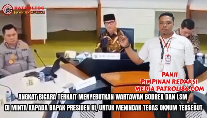 Media Patroli 86 Kecam Pernyataan Menteri Yandri Susanto yang Sebut Wartawan “Bodrex”