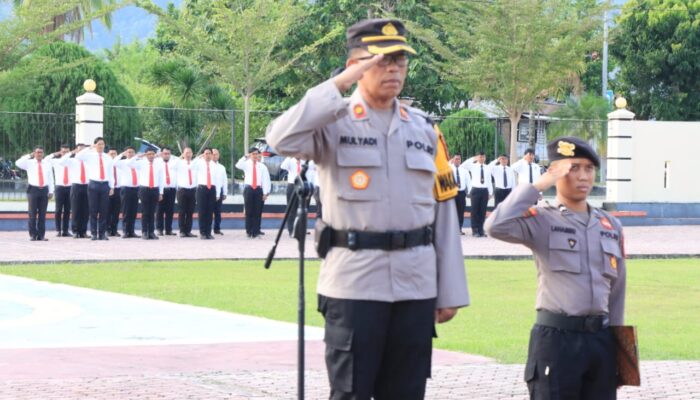 Wakapolres Touna Pimpin Upacara Hari Kesadaran Nasional