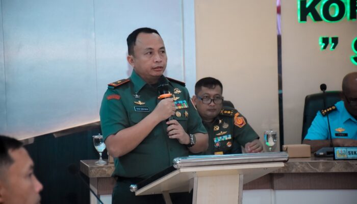 Danrem 132/Tadulako Sambut Kedatangan Tim Audit Kinerja Itjen TNI Periode I TA 2025