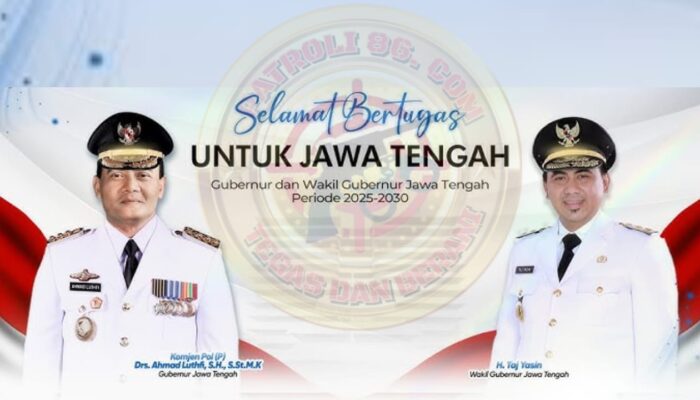 Ahmad Luthfi dan Taj Yasin Resmi Dilantik Sebagai Gubernur dan Wakil Gubernur Jawa Tengah 2025-2030, Usung Visi “Jawa Tengah Maju Berkelanjutan”