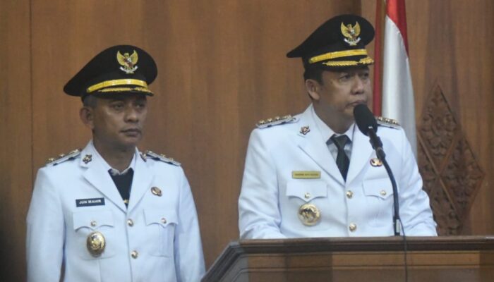 Bupati Bambanh Bayu Suseni, SP, MM, M.Si Pidato Perdana di Paripurna DPRD kabupaten Muaro Jambi