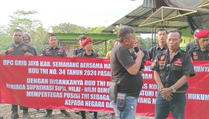 Aksi Damai GRIB JAYA Kabupaten Semarang Dukung UU TNI Berjalan Lancar