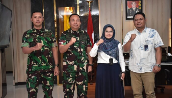 Danrem 132/Tadulako Terima Audiensi dan Silaturahmi Pimpinan Wilayah Perum Bulog Kanwil Sulawesi Tengah